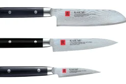 Coffret 3 couteaux japonais Kasumi Standard lames Damas
