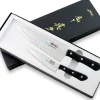 Coffret 2 couteaux japonais MAC Chef alvéolés : Universel 13cm + Chef 20cm