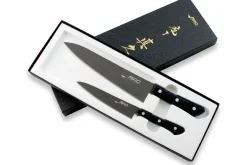 Coffret 2 couteaux japonais MAC Black Universel + Chef 21.5cm