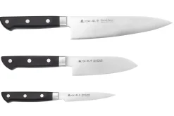 Coffret 3 couteaux japonais Satake Cutlery ABS chef + santoku + office