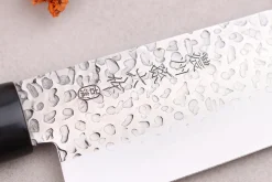 Coffret 2 couteaux japonais Satake Cutlery Tsuchime santoku + deba