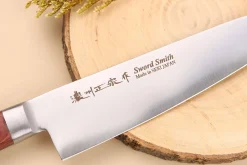 Coffret 2 couteaux japonais Satake Cutlery Brown Pakkawood chef + office