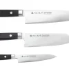 Coffret 3 couteaux japonais Satake Cutlery ABS bunka 20cm + bunka 17cm + universel 13,5cm