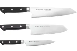 Coffret 3 couteaux japonais Satake Cutlery ABS bunka 20cm + bunka 17cm + universel 13,5cm