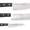 Coffret 3 couteaux japonais Satake Cutlery Nashiji santoku + nakiri + office