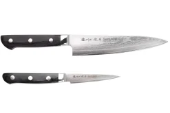 Coffret 2 couteaux japonais Satake Cutlery damas 69 couches chef + office