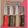Coffret 4 couteaux Opinel Les Essentiels Loft manches couleurs