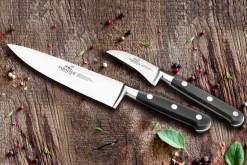Coffret 3 couteaux SABATIER Idéal Inox 100% forgé et français