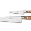 Coffret 2 couteaux SABATIER Provençao 100% forgés manches olivier
