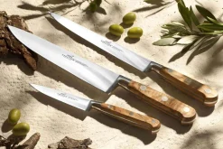 Coffret 2 couteaux SABATIER Provençao 100% forgés manches olivier