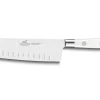 Coffret 2 couteaux Sabatier Toque blanche 100% forgé office + santoku