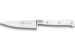 Coffret 2 couteaux Sabatier Toque blanche 100% forgé office + santoku