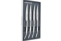 Coffret 4 couteaux à steak Arcos The Origin forgés en inox monobloc lame lisse 11cm