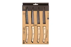 Coffret 4 couteaux à steak Homey's Bokträ lame lisse 13cm