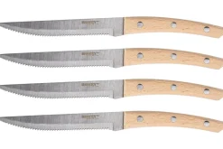Coffret 4 couteaux à steak Homey's Bokträ lame crantée 13cm