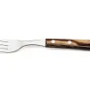 Coffret 6 couteaux à steak lame crantée + 6 fourchettes Tramontina Churrasco manche marron