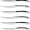 Coffret 6 couteaux à steak monobloc WMF Geschenkide acier inox 18/10 lame dentée