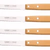 Coffret 4 couteaux à steak Nogent Les Basiques manche en bois de hêtre