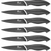 Coffret 6 couteaux steak Pradel Excellence lame noire 10cm revêtement anti-adhérent
