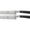 Coffret 2 couteaux à steak Sabatier Edonist forgés lames lisses 12cm