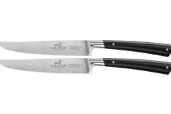 Coffret 2 couteaux à steak Sabatier Edonist forgés lames lisses 12cm