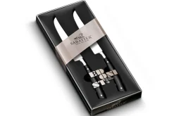 Coffret 2 couteaux à steak Sabatier Edonist forgés lames lisses 12cm
