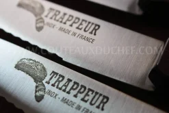 Coffret 6 couteaux à steak Trappeur Au Nain lames dentelées - Qualité française