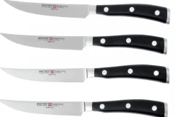 Coffret 4 couteaux à steak Wüsthof Classic Ikon forgé 11,5cm