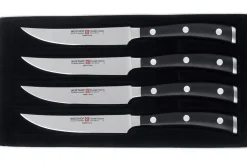 Coffret 4 couteaux à steak Wüsthof Classic Ikon forgé 11,5cm