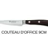 Coffret 3 couteaux Wüsthof Ikon forgés - office 9cm + tranchelard 20cm + chef 20cm