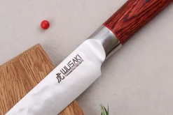 Coffret 3 couteaux Wusaki Pakka X50 pakkawood Santoku + Universel + Office