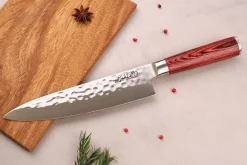 Coffret 2 couteaux Wusaki Pakka X50 pakkawood Chef + Office