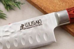 Coffret 2 couteaux Wusaki Pakka X50 pakkawood Santoku + Office