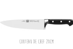 Coffret 3 couteaux Zwilling Professionnals S forgés Office + Trancheur + Chef