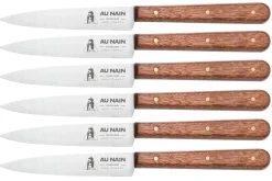 Coffret de 6 couteaux de table Au Nain manche en bois