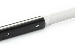 Coffret de 6 couteaux de table faits mains Perceval 9.47 en ébène du Gabon