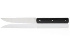 Coffret de 4 couteaux de table faits mains Perceval 888 noir