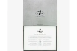 Coffret de 6 couteaux de table Forge de Laguiole 2 mitres en inox panache de bois