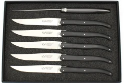 Coffret de 6 couteaux de table Laguiole Village manches en POM