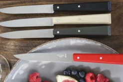 Coffret de 4 couteaux de table Opinel Bon Appétit Loft n°125 lames 11cm en inox manches en charme
