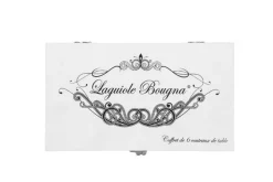 Coffret de 6 couteaux de table Prestige Laguiole Bougna manches bois colorés
