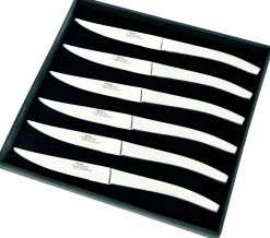 Coffret de 6 couteaux de table Thiers Au Nain tout inox