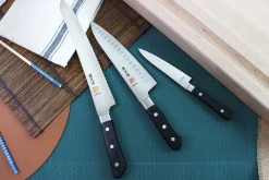 Coffret de 3 couteaux japonais MAC Professional office + chef + pain