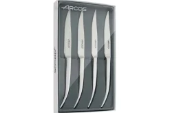 Coffret de 4 couteaux à steak Arcos Steel-Force tout en inox lame dentelée 11cm