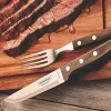 Coffret de 6 couteaux à steak lame crantée + 6 fourchettes Tramontina Jumbo