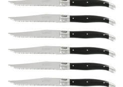Coffret de 6 couteaux à steak microdentés Laguiole par André Verdier