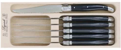Coffret de 6 couteaux à steak microdentés Laguiole par André Verdier
