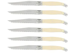 Coffret de 6 couteaux à steak microdentés Laguiole par André Verdier