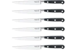 Coffret de 6 couteaux à steak Sabatier Trompette manches à rivets