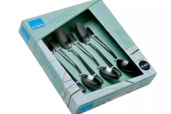 Coffret de 6 cuillères à moka Amefa Austin inox revêtement coloré